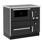 ALFA PLAM Štednjak na čvrsto gorivo ALFA TERM 20kW, antracit, levi