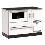 ALFA PLAM Štednjak na čvrsto gorivo ALFA TERM 35kW, beli, levi