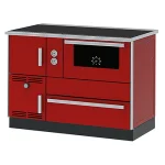 ALFA PLAM Štednjak na čvrsto gorivo ALFA TERM 35kW, crveni, desni