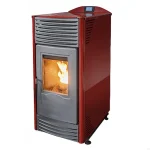 TERMOMONT Peć na pelet TOBY H 24kW bordo