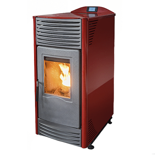 TERMOMONT Peć na pelet TOBY H 24kW bordo