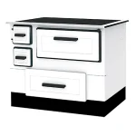 ALFA PLAM Štednjak na čvrsto gorivo ALFA 55 5kW, beli, desni