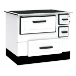 ALFA PLAM Štednjak na čvrsto gorivo ALFA 55 5kW, beli, levi