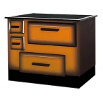 ALFA PLAM Štednjak na čvrsto gorivo ALFA 55 5kW, braon, desni