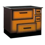 ALFA PLAM Štednjak na čvrsto gorivo ALFA 55 5kW, braon, levi