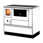 ALFA PLAM Štednjak na čvrsto gorivo ALFA 90H DOMINANT 10kW beli desni