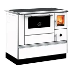 ALFA PLAM Štednjak na čvrsto gorivo ALFA 90H DOMINANT 10kW beli levi