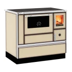 ALFA PLAM Štednjak na čvrsto gorivo ALFA 90H DOMINANT 10kW krem levi