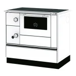 ALFA PLAM Štednjak na čvrsto gorivo ALFA 90H FAVORIT, beli, desni