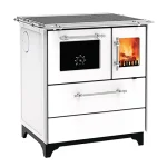 ALFA PLAM Štednjak na čvrsto gorivo DONNA 70 5kW, beli, levi