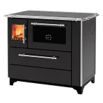 ALFA PLAM Štednjak na čvrsto gorivo DONNA 90 5kW, antracit, desni