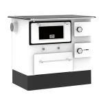 ALFA PLAM Štednjak na čvrsto gorivo REGULAR 46 ECO 8kW beli levi