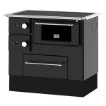 ALFA PLAM Štednjak na čvrsto gorivo REGULAR 46 ELEGANT 5kW, crni, desni